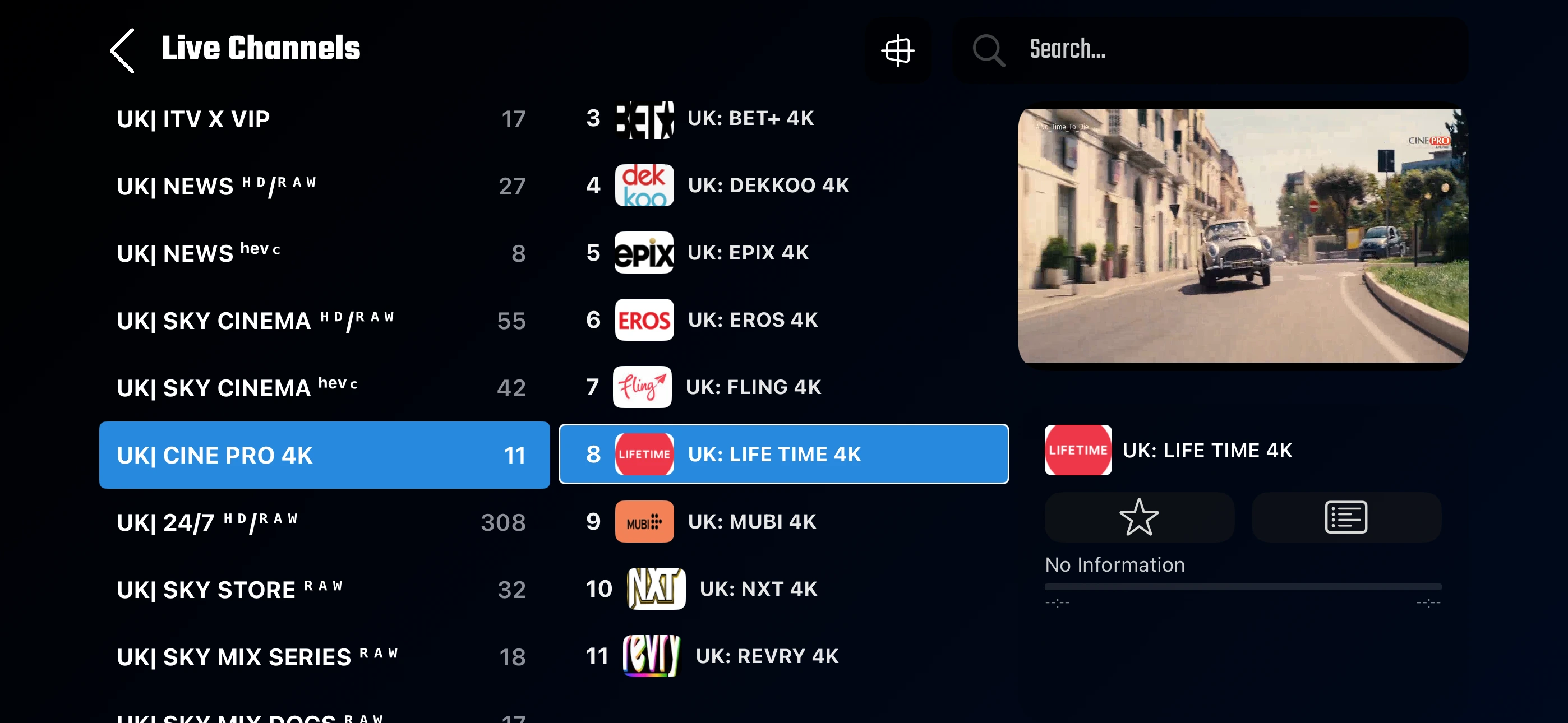 IPTV TV providers live television streaming