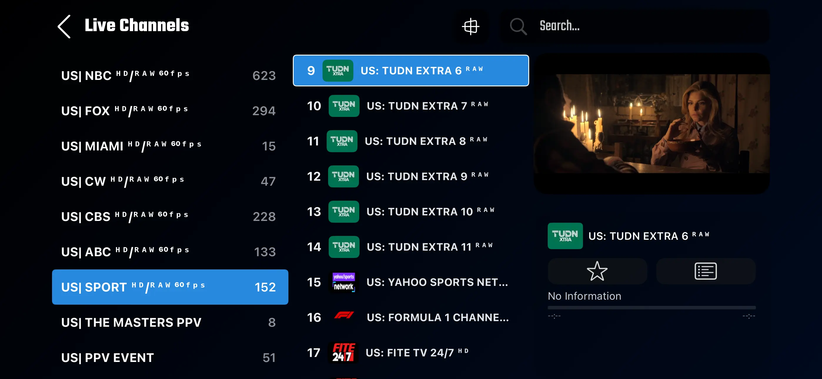 IPTV streaming quality test on multiple devices
