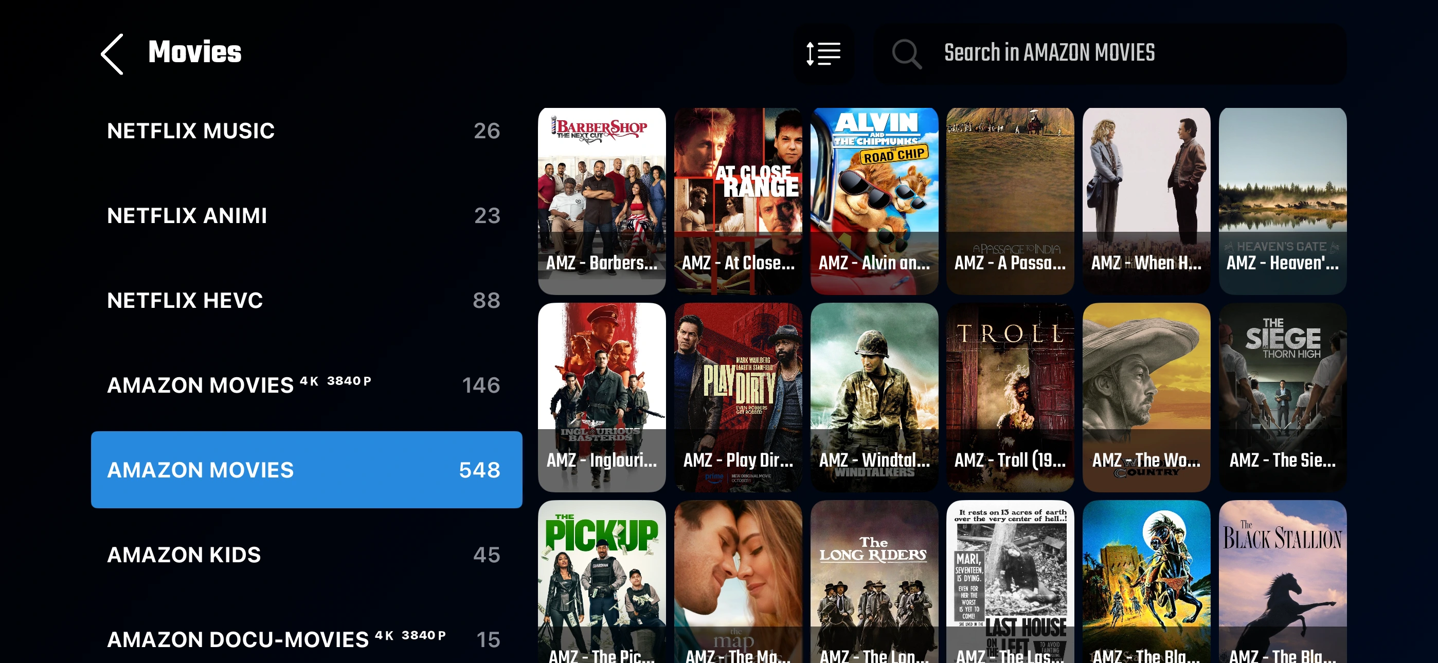 StreamCinema IPTV running on Firestick 4K